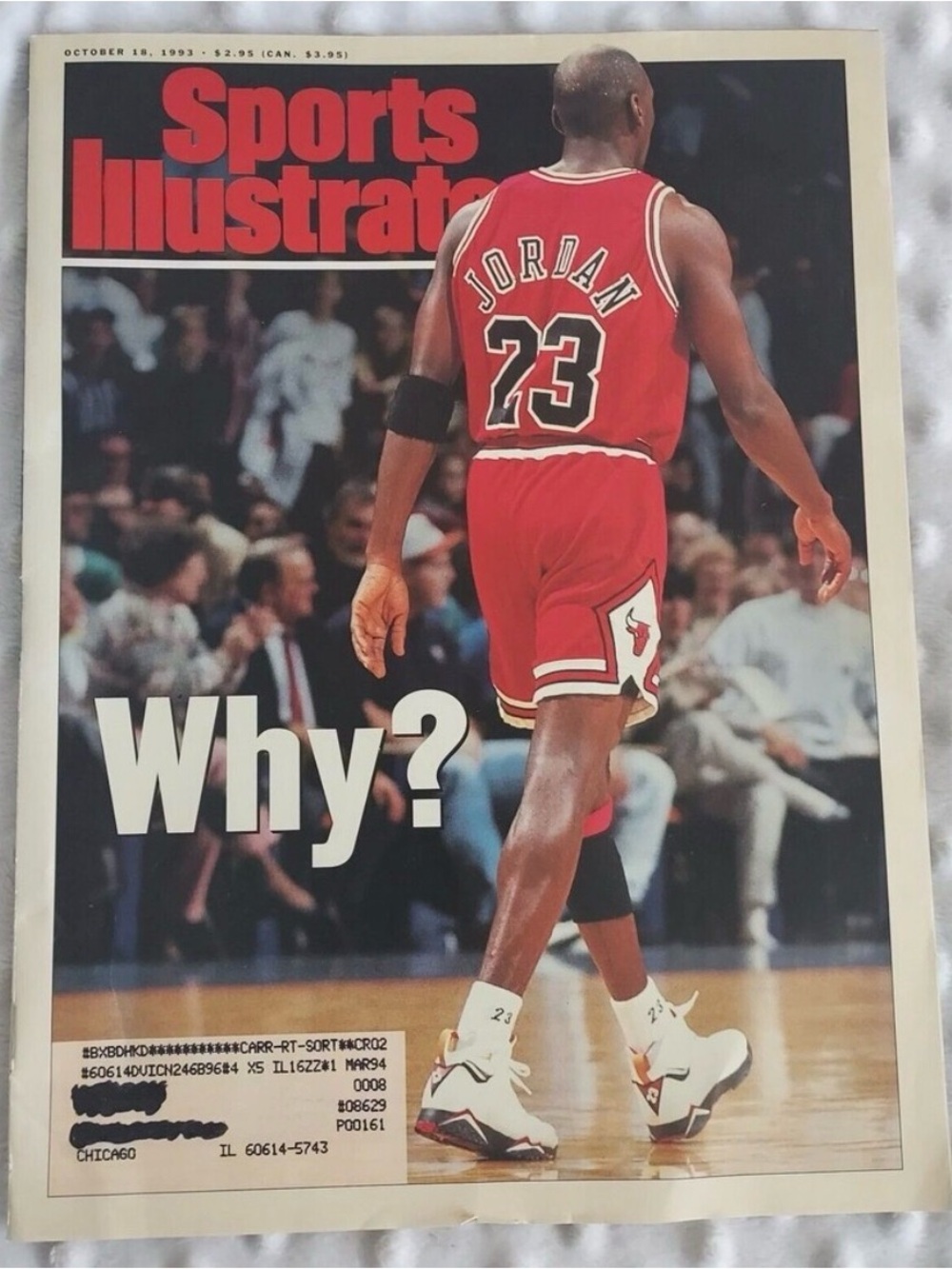MICHAEL JORDAN RETIRES FOR BASEBALL
SPORTS ILLUSTRATED PERFECT CONDITION